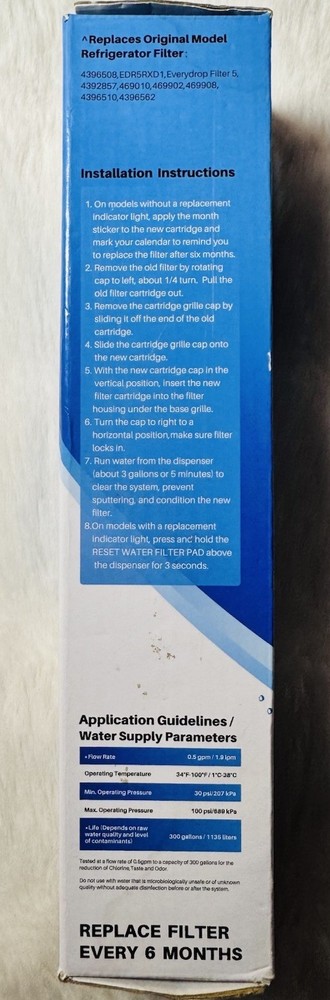 IcePure RWF0500A Refrigerator Water Filter Replacement Filter New Sealed