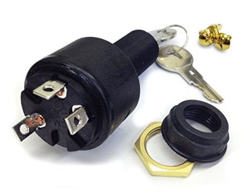 International-MP39120 Switch Ignition Pos Con, chrome , white