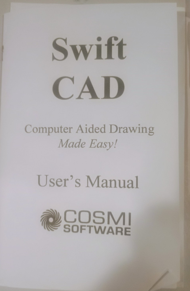 Swift CAD Computer Aided Drawing SW for Windows - Original Package, Excellent