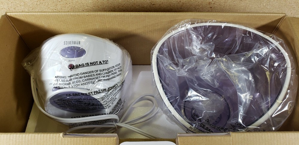 Homedics Complete Spa - Total System for face, hands, feet bath - New Open Box