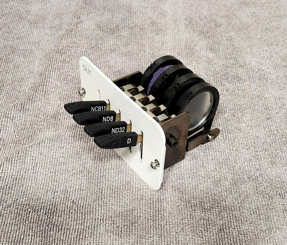 Nikon Eclipse E800 / E1000 Built In Filter Set Module, Filters: NCB11 ND8 ND32 D