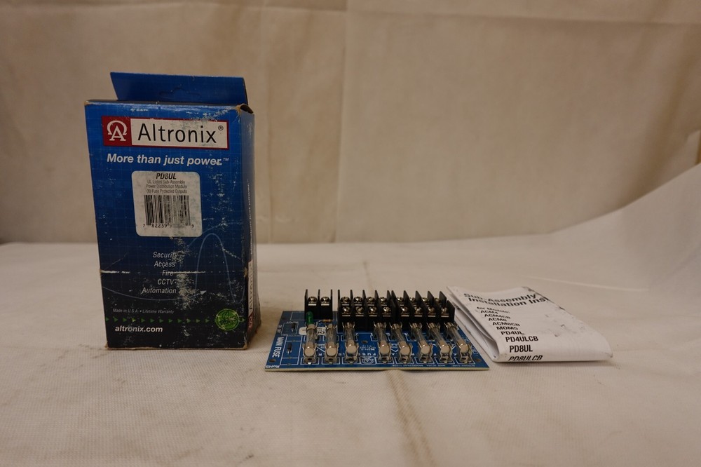 Altronix PD8UL UL Listed Sub-Assembly Power Distribution Module 8 PTC Outputs