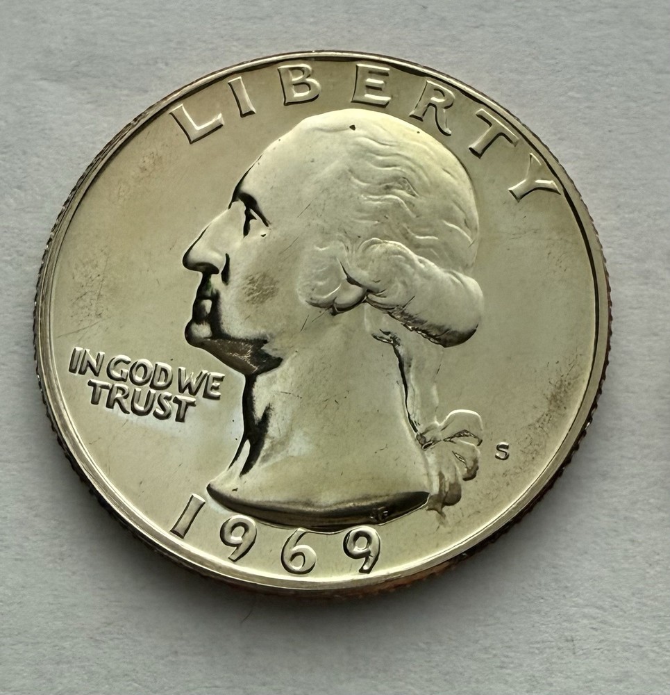1969-S Washington Quarter CLAD High Luster Proof