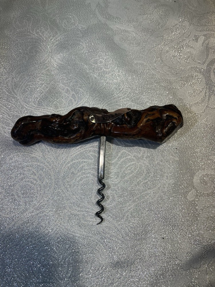 Vintage French grape vine Handle Corkscrew Dijon