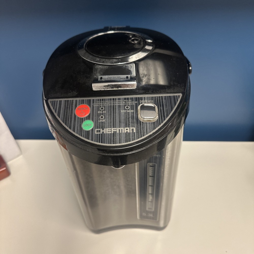Chefman Electric Hot Water Pot Urn Auto Manual Dispense 5.3 L RJ16-LOCK Tested *