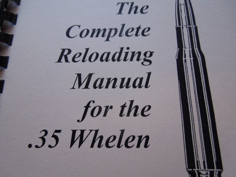 .35 Whelen The Complete Reloading Manual Load Books Latest Version