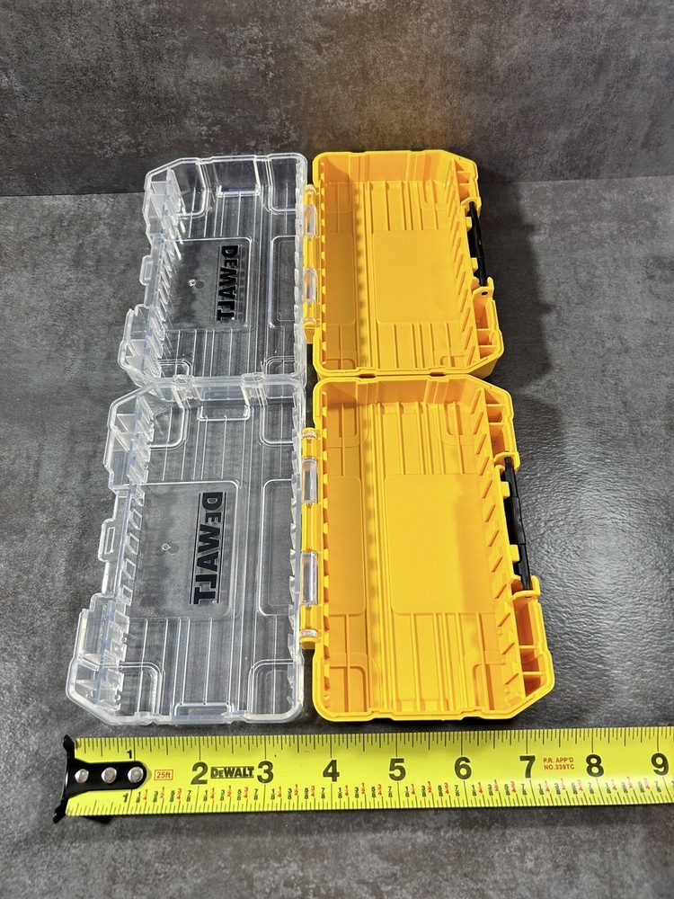 4 DEWALT Tough Case Drill Bit Tip Storage Organizer STACKABLE INTERLOCKING
