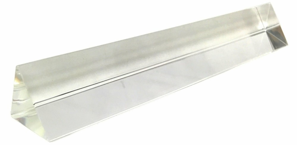 8in" 200mm XL Optical Glass Triangular Prism Teaching Light Spectrum Physics USA