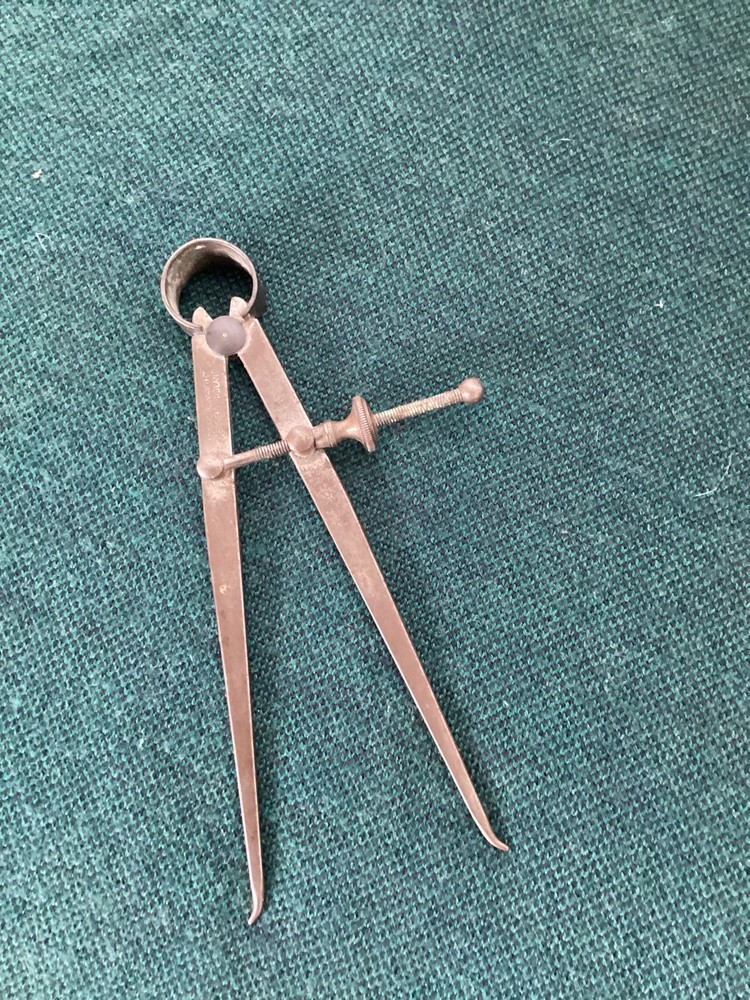 VINTAGE MOORE & WRIGHT made in SHEFFIELD compass technical drawing instrument