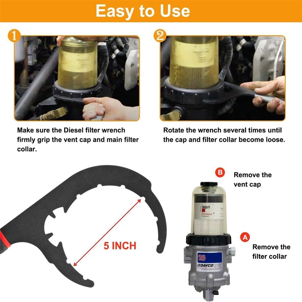 #61090 For 5" Diesel Filter Wrench🆙