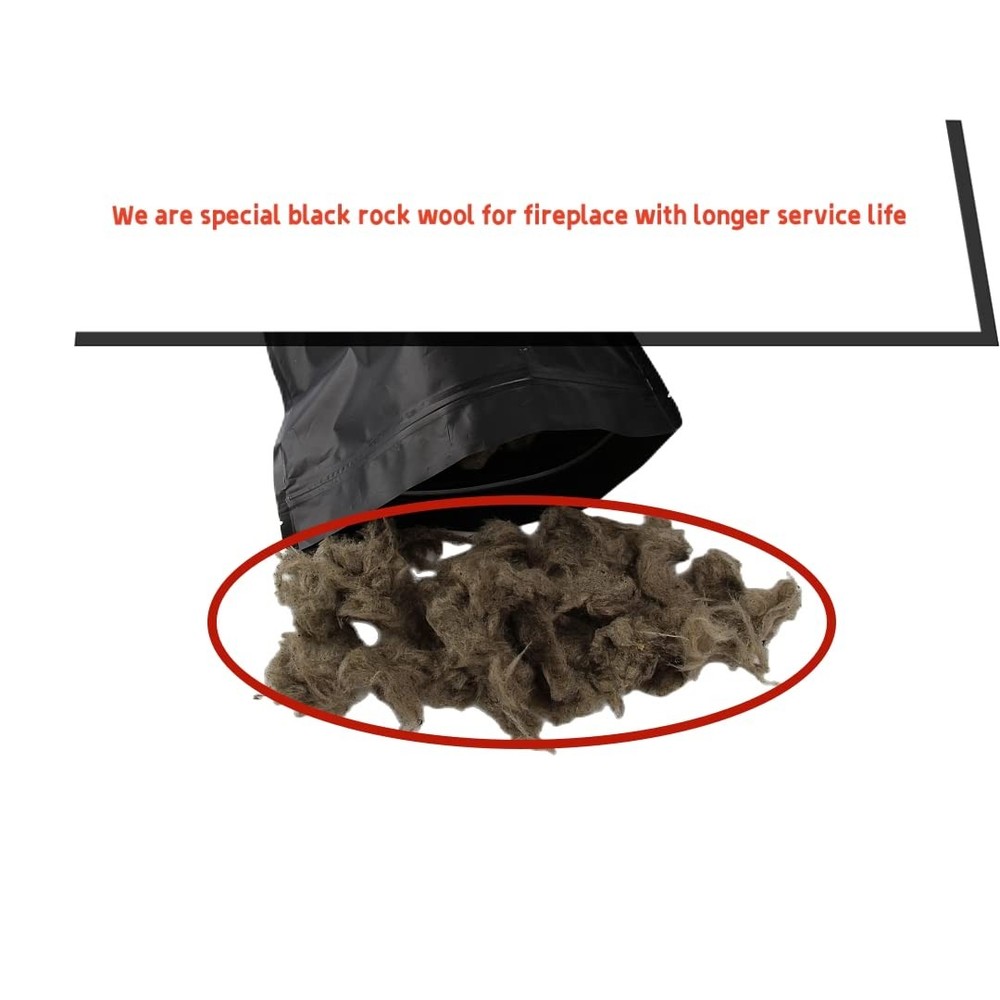 High-Temperature Rock Wool Gas Logs - 6 oz Fireproof Insulation Bag