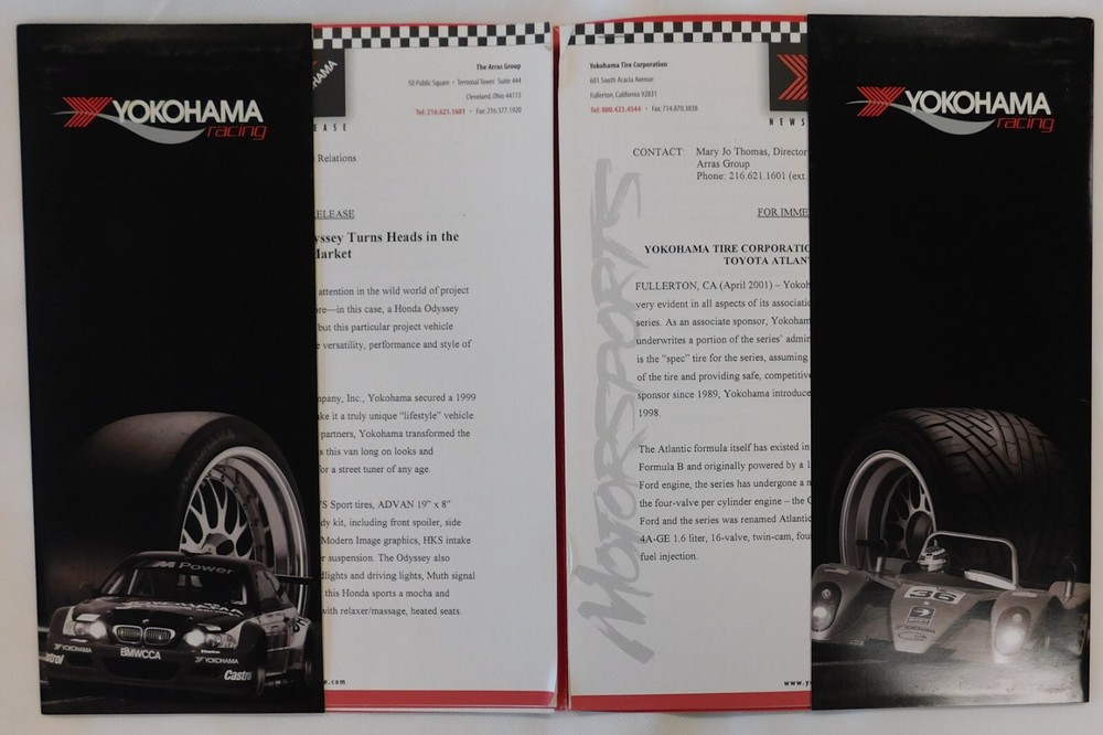 Yokohama Racing 2001 Media Kit