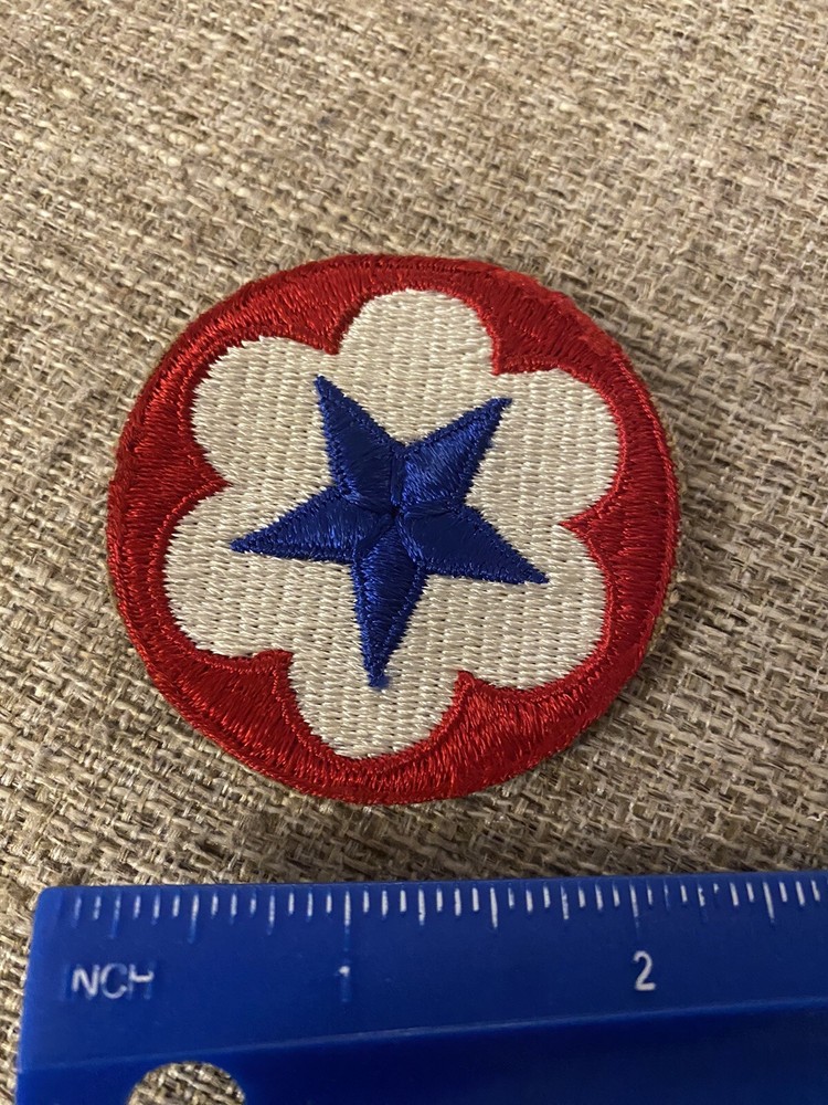 US Army Service Forces Patch Blue Star WWII INV8501
