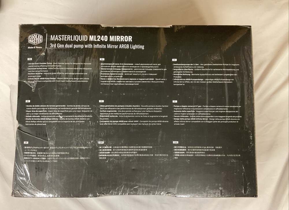 MasterLiquid ML240 Mirror 240mm ARGB Dual Pump 3rd Gen A3