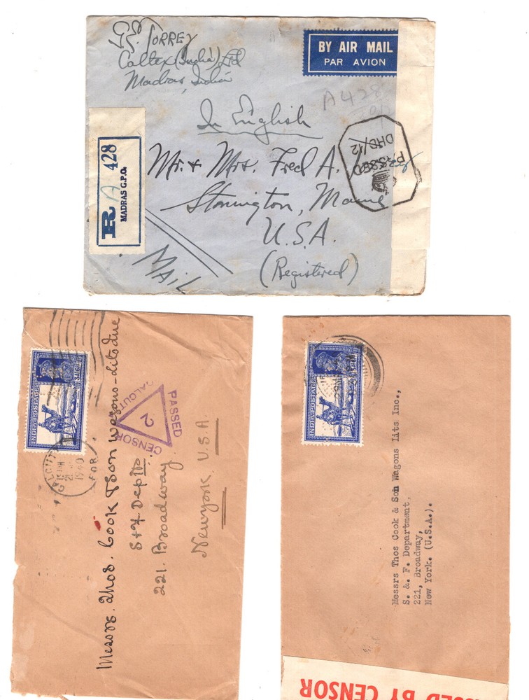 India   3  censor  covers   , one  registered