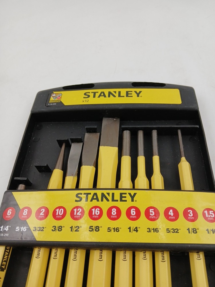 Stanley FMHT16573 FATMAX Punch and Chisel Set 12 Piece Missing 3 so 9 Total