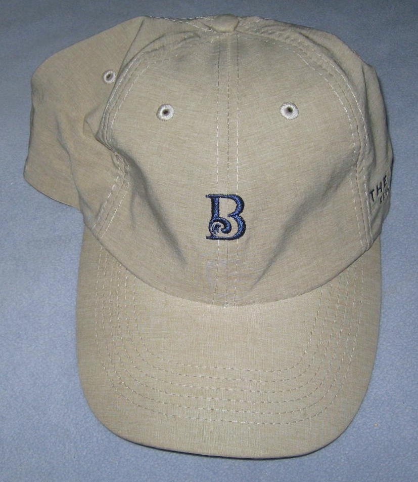 The Breakers Rees Jones Course Palm Beach Strapback Hat Khaki Dual Embroidered