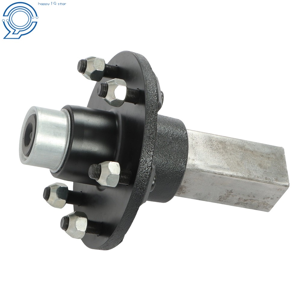 #84 6 x 5.5" Idler Hub SQUARE Stub End Trailer Axle 3500#
