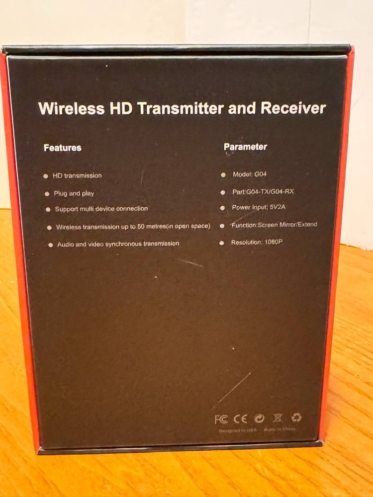 Hydrflow Wireless Transmitter and Receiver 1080P Output
