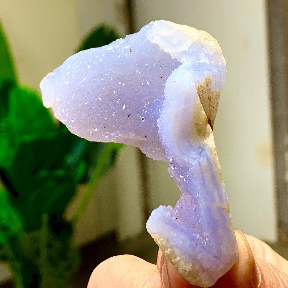 44GNatural Blue striped agate Crystal Chunks piece form Mineral Specimens