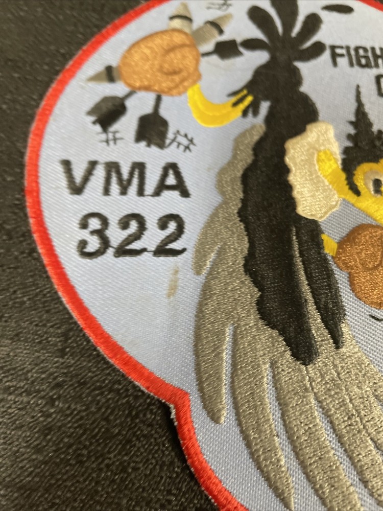 VMF-322 Fighting Cocks Squadron Throwback Patch