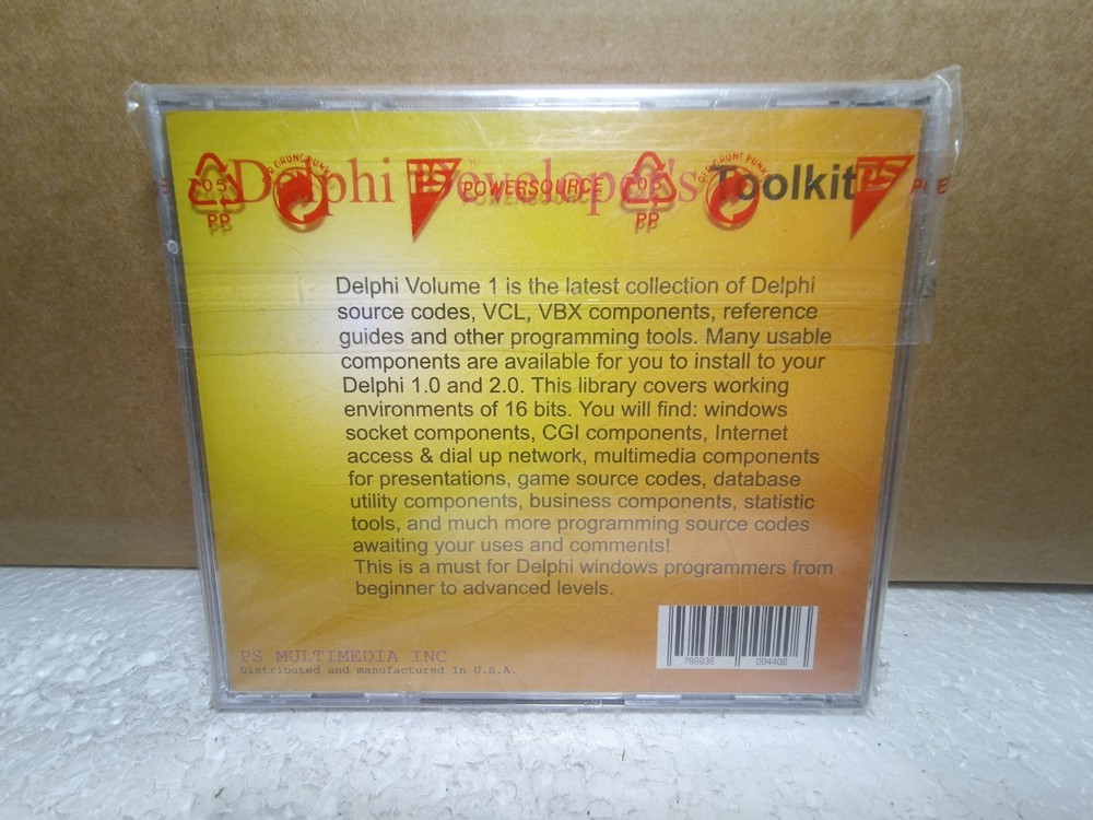 Delphi Developer's Kit - 32 Bit Programming Tutorial Software - Sealed