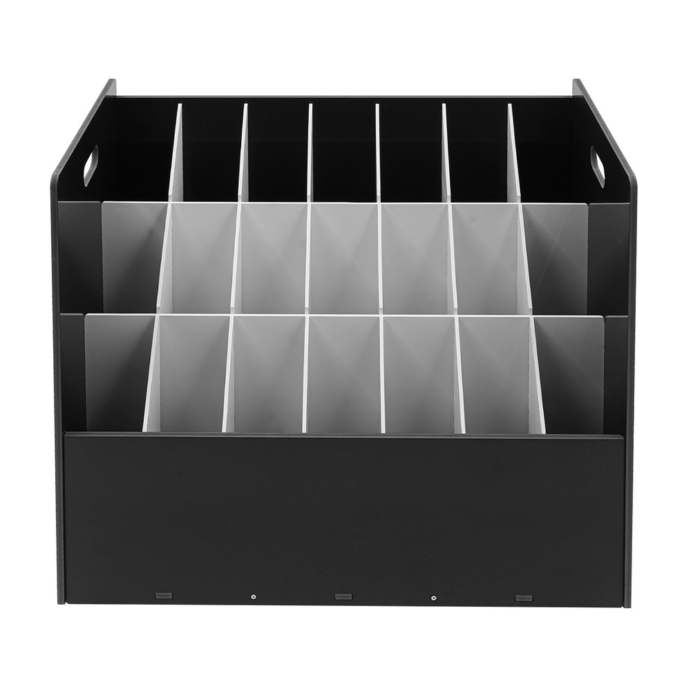 21 Slots Mobile Roll File Storage Rack, Roll Files Storage Cabinet with Wheels