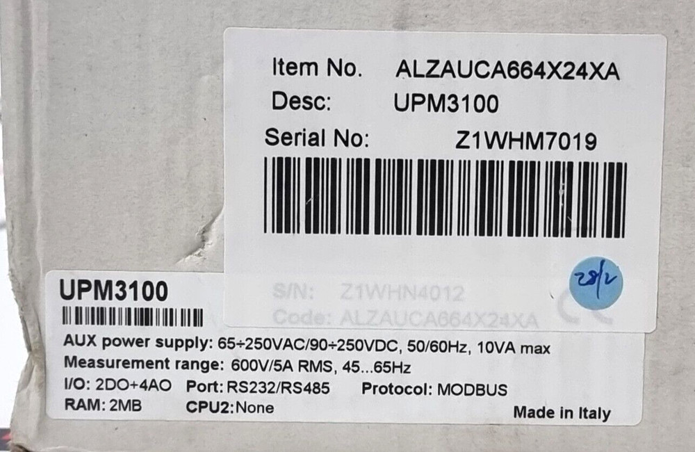 ALGODUE UPM3100 Universal Power Meter