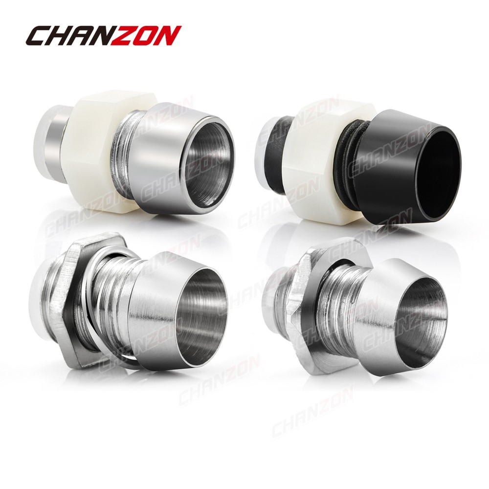 3mm 5mm 8mm 10mm Chrome Metal Silver Bezel LED Diode Holder Panel Mount Socket