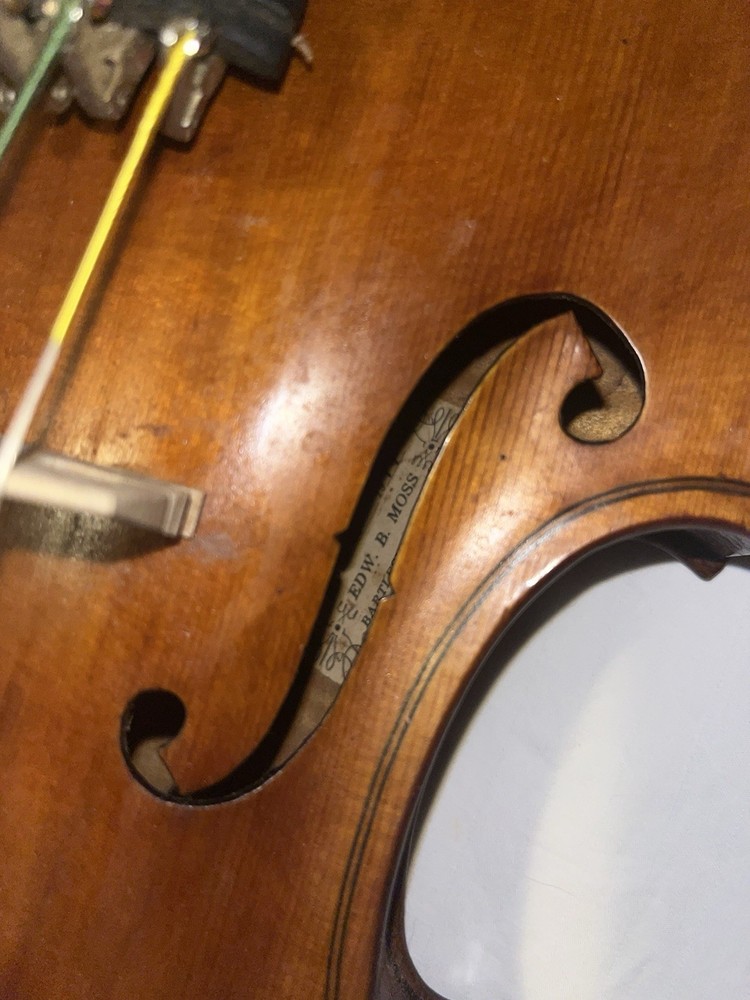 Authentic Edward B. Moss Fiddle No.32