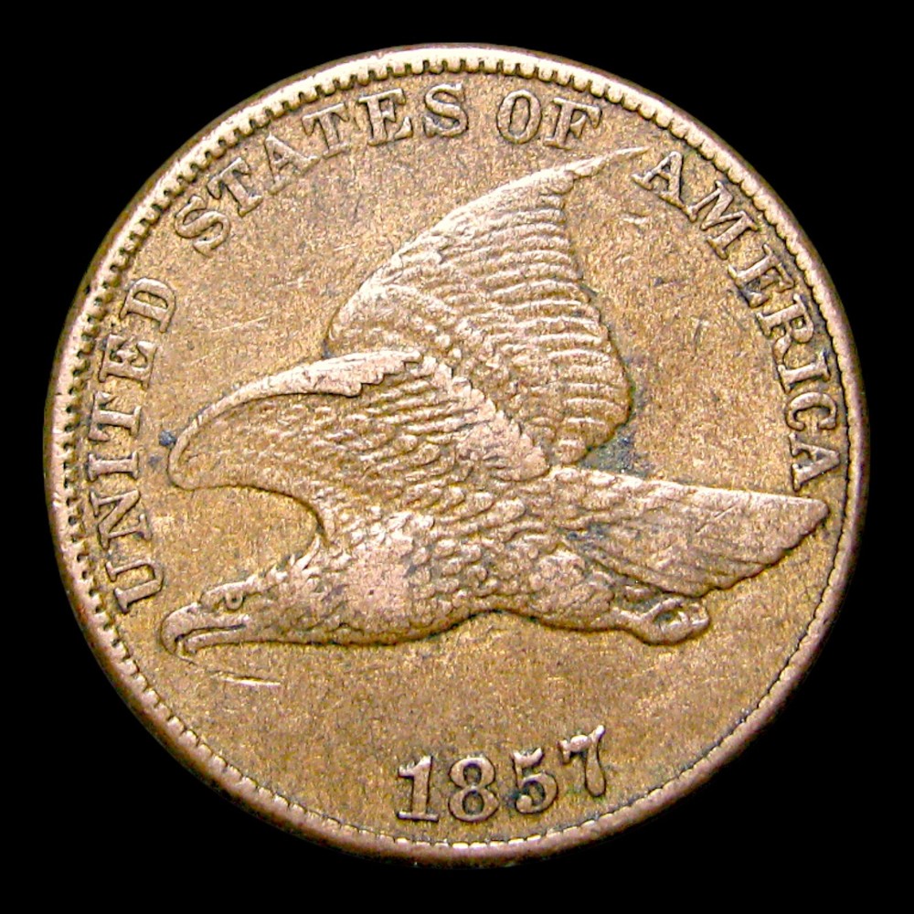 1857 Flying Eagle Cent Penny ---- Nice Coin ---- #005Z