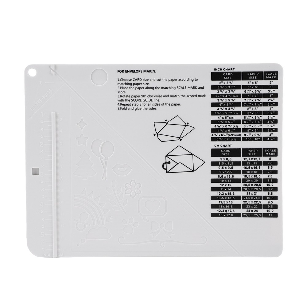 2-Paper Scoring Board Multi Purpose Creasing Board For Book Cover Envelope
