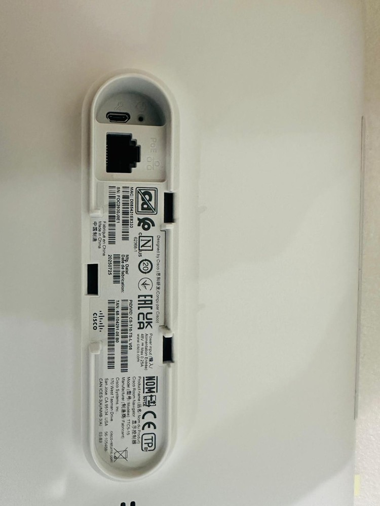 Cisco TTC5-15 Webex Room Navigator – Table Stand Version – Touch Control Panel