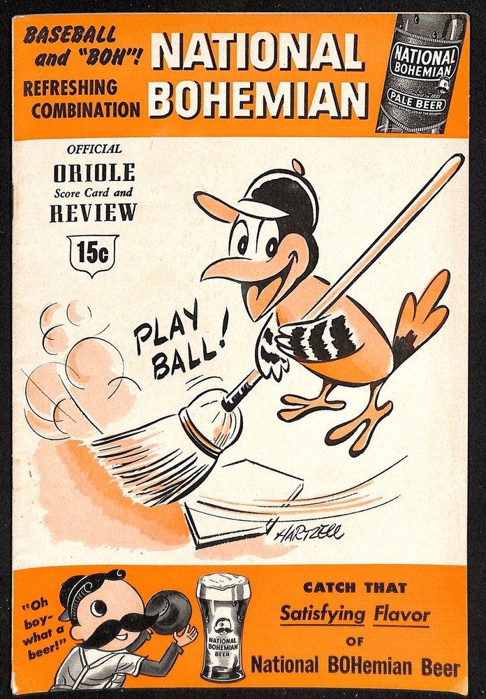 1955 Chicago White Sox @ Baltimore Orioles Program Ex 78381b6