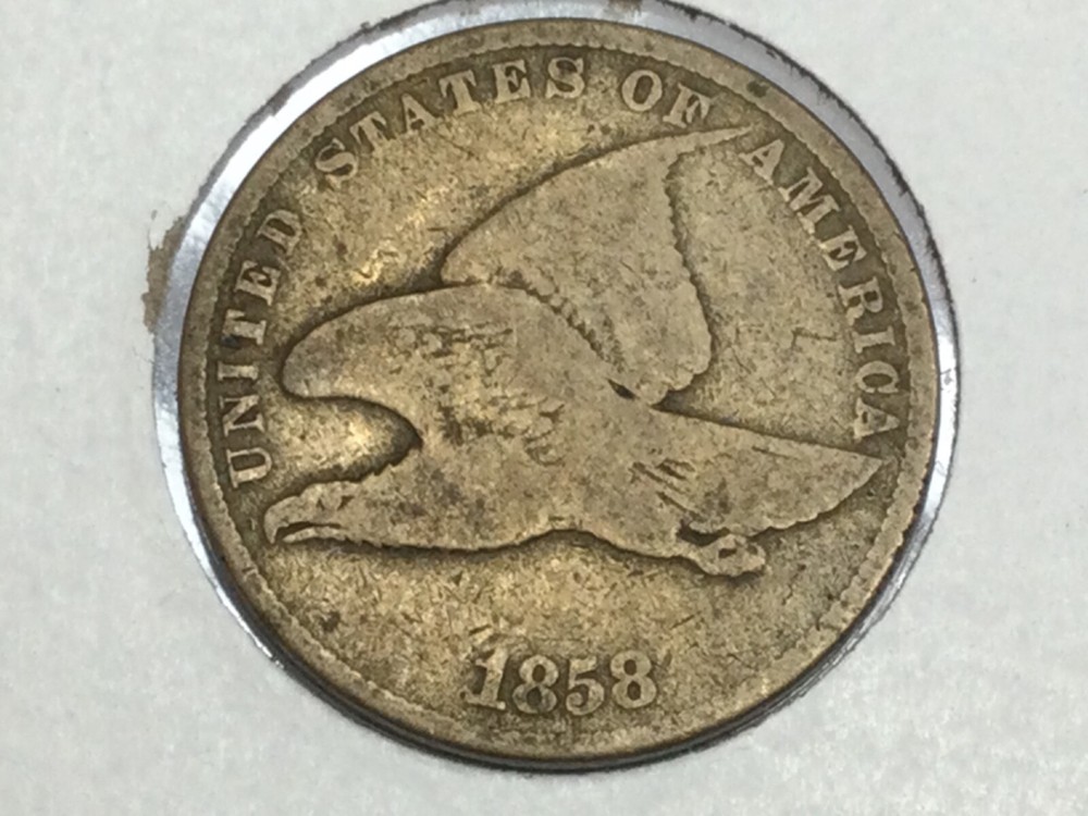1858 Flying Eagle Cent small letters