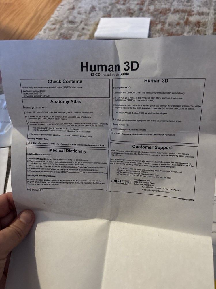 Explore Human Anatomy Professional Edition PC CD-ROM Complete 12 Disc Set