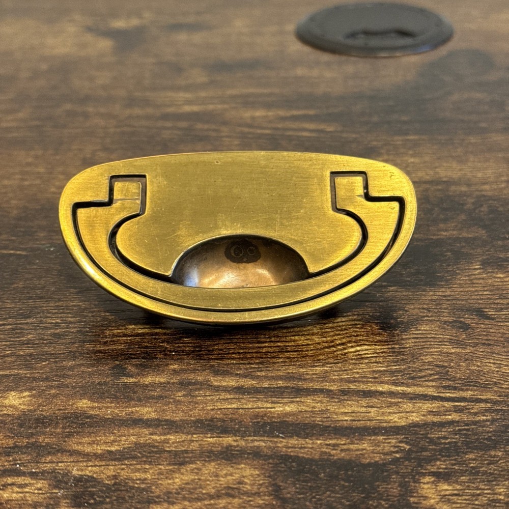 Drexel Passage Drawer Pull Handle Campaign Brass KBC N-16827 Replacement MCM