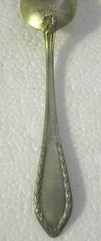 GERMAN ANTIQUE SOLID SILVER GORGEOUS SMALL TEA SPOONS 11 CM (4.4") (64.5 GRAMS)