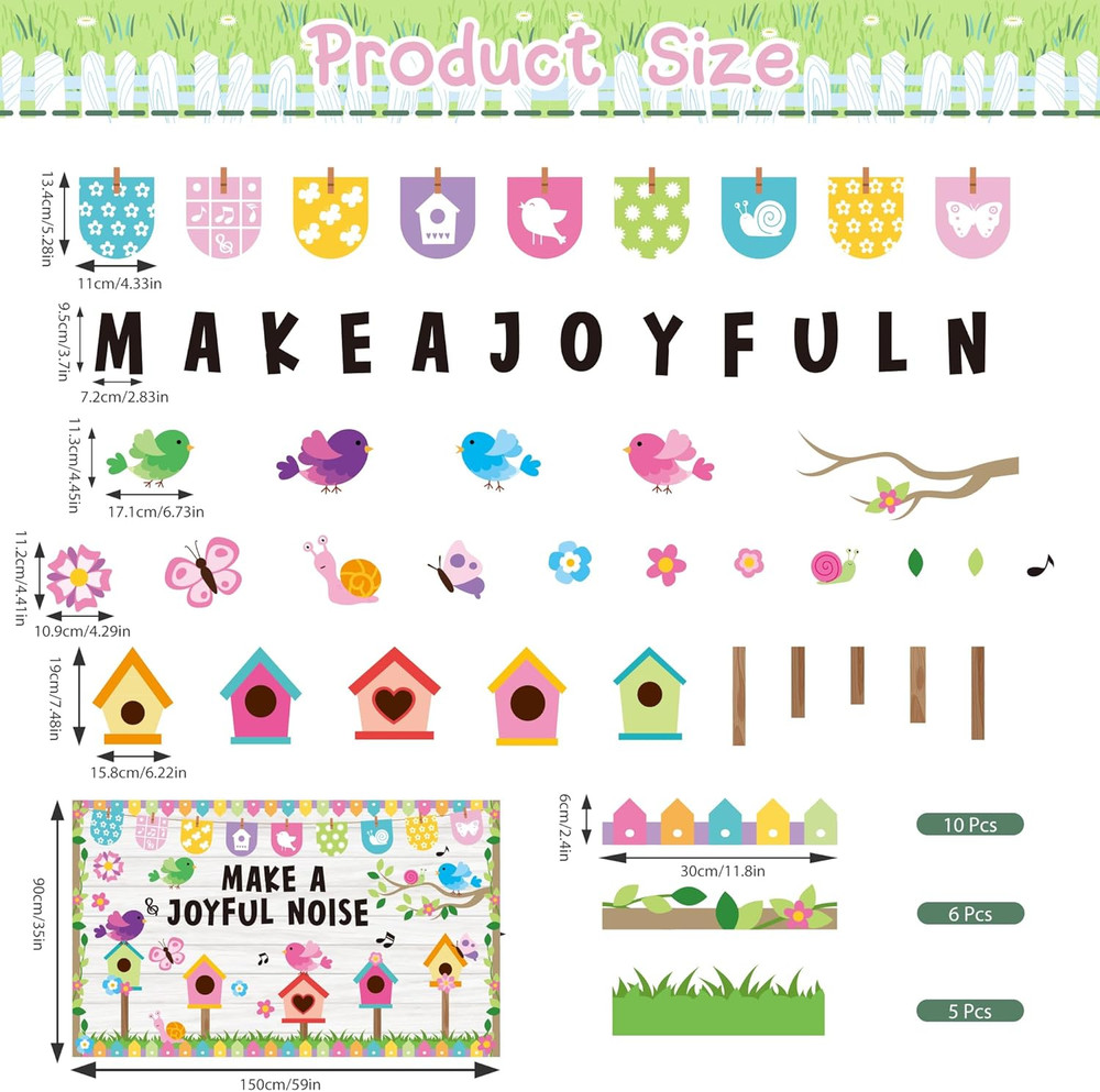 Spring Bulletin Board Decorations Spring Classroom Make a Joyful Noise Spring Bu