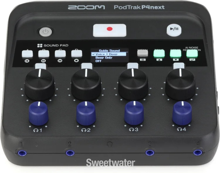 Zoom PodTrak P4next Audio Interface