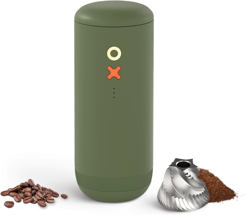 Compact Electric Burr Grinder - Stylish, Quiet & Versatile for Every Brew Type