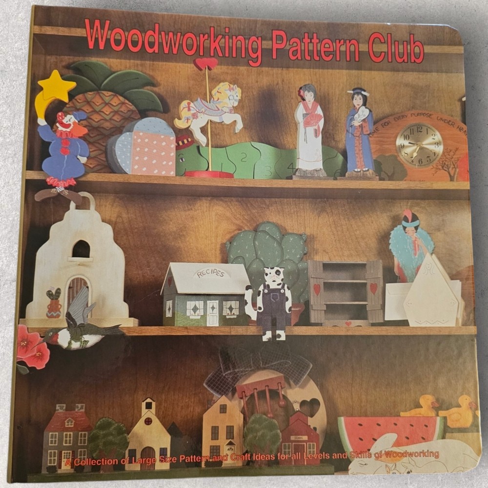 Woodworking & Scroll Saw Pattern Club Large Patterns and Craft Ideas Binder