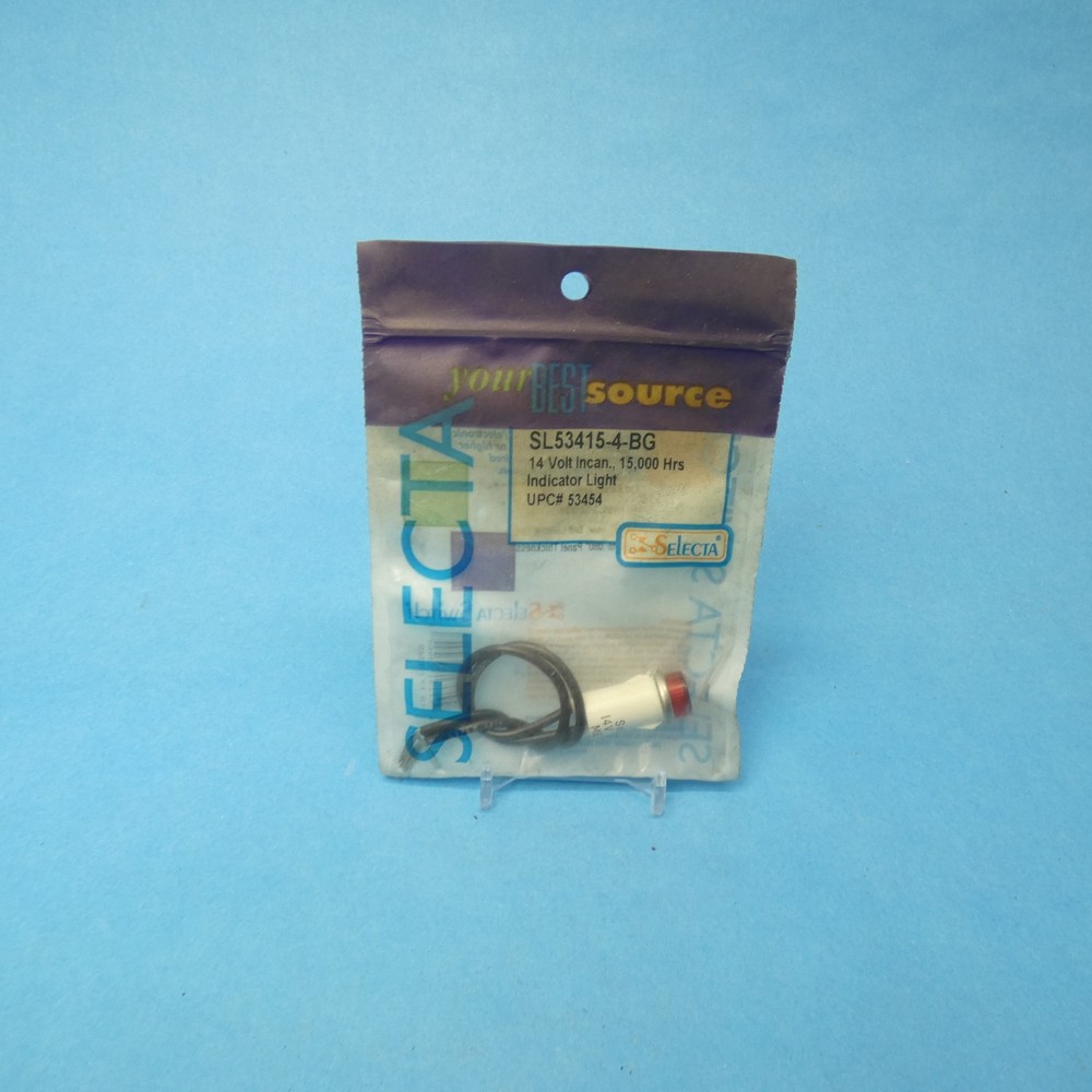 Selecta SL53415-4-BG Raised Indicator Light 1/2" Diameter 125 VAC Red