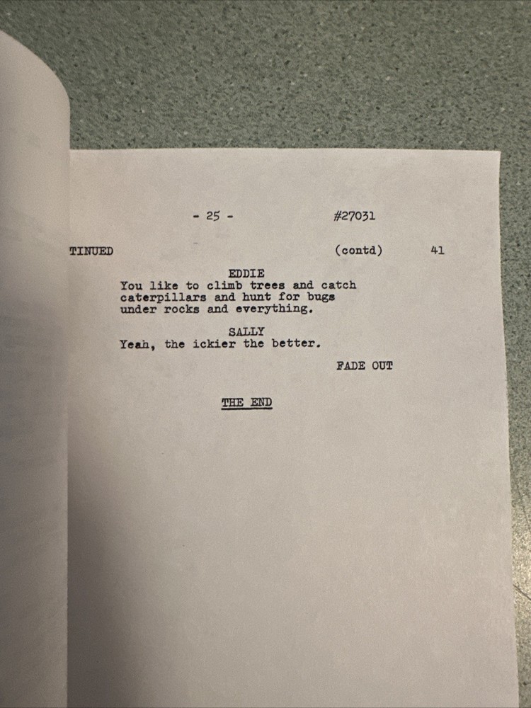 1966 THE MUNSTERS Screenplay TV Show Script SIGNED by Butch Patrick Eddie