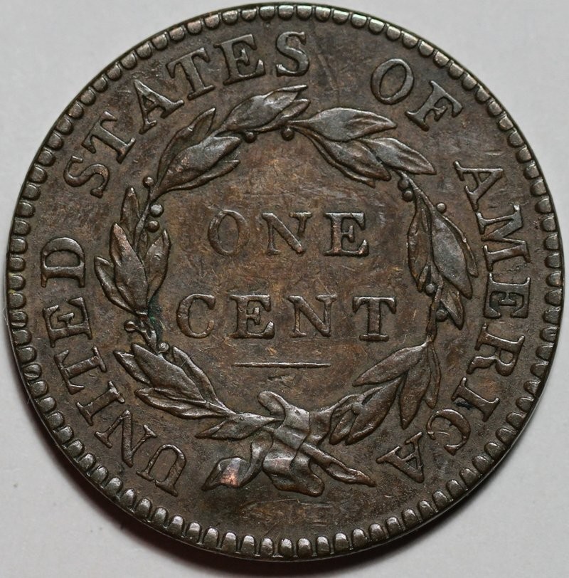 1821 Coronet Head Large Cent - Damage - US 1c Copper Coin
