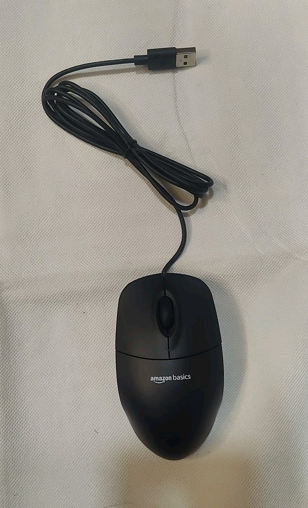 Lot Of 30 Amazon Basics 3-Button USB Wired Mouse