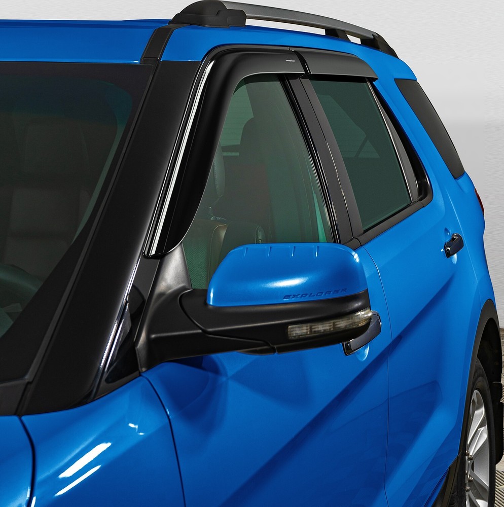 Side Window Deflectors Rain Guards for 2011-2019 Ford Explorer SHATTERPROOF