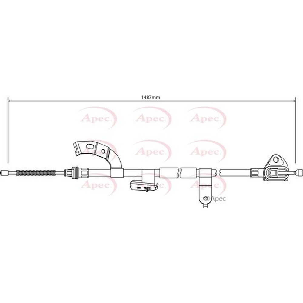Apec Brake Cable CAB1036 - Engineered for Performance to Match OE Quality
