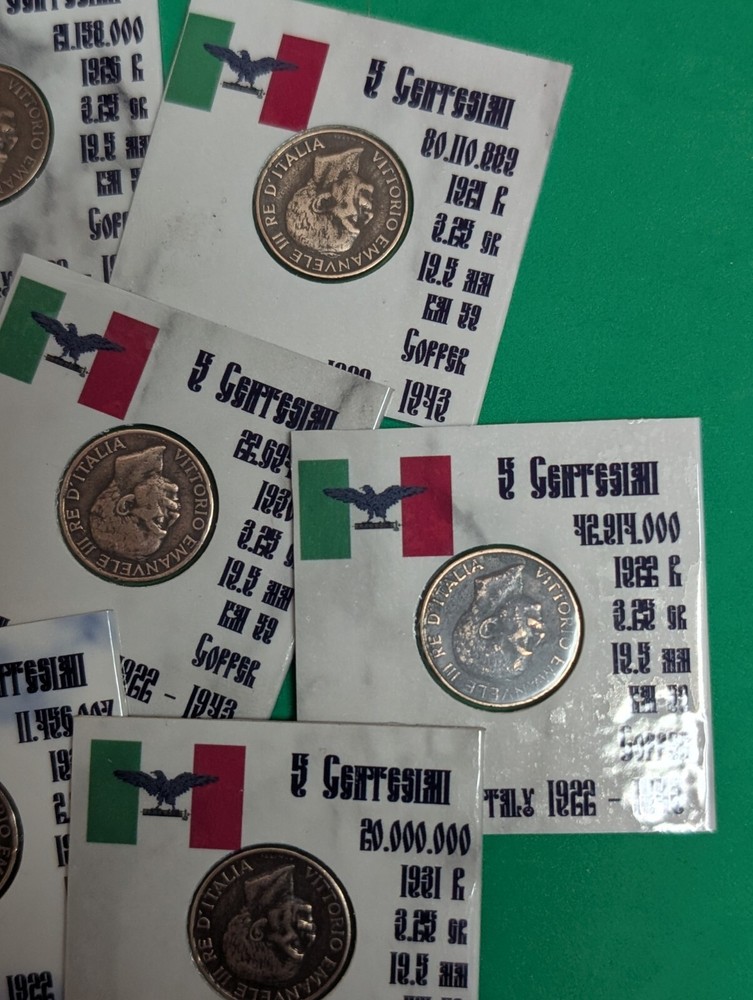 1921 - 1933 Italy 5 Centesimo - 1 coin