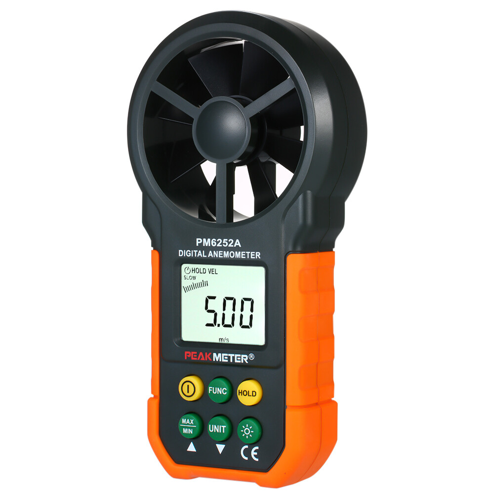 PEAKMETER Handheld Anemometer Portable Wind Speed Meter CFM Meter Wind O4B8